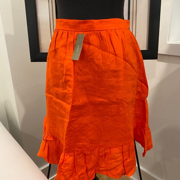 J CREW LINEN SKIRT 4 NEW - Picture 3 of 4